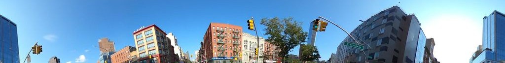 Street-level daytime example from Downtown Manhattan Nyc, cropped to the local street backdrop.