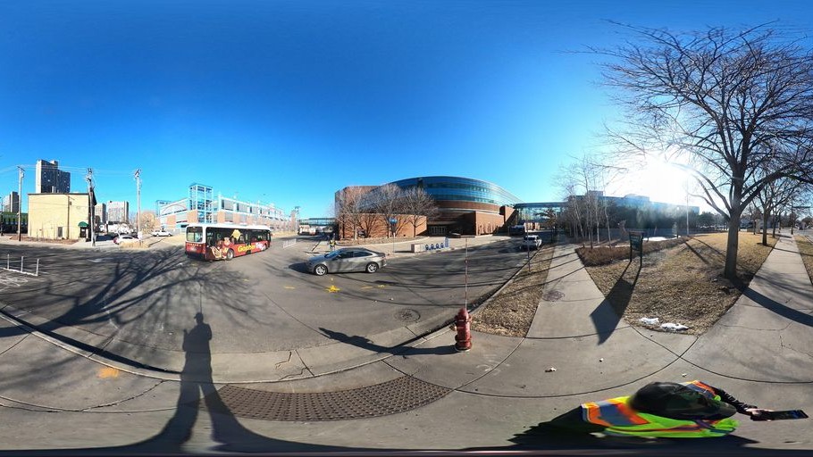 Street-level low light example from Downtown Minneapolis North Loop, cropped to show the local street context.