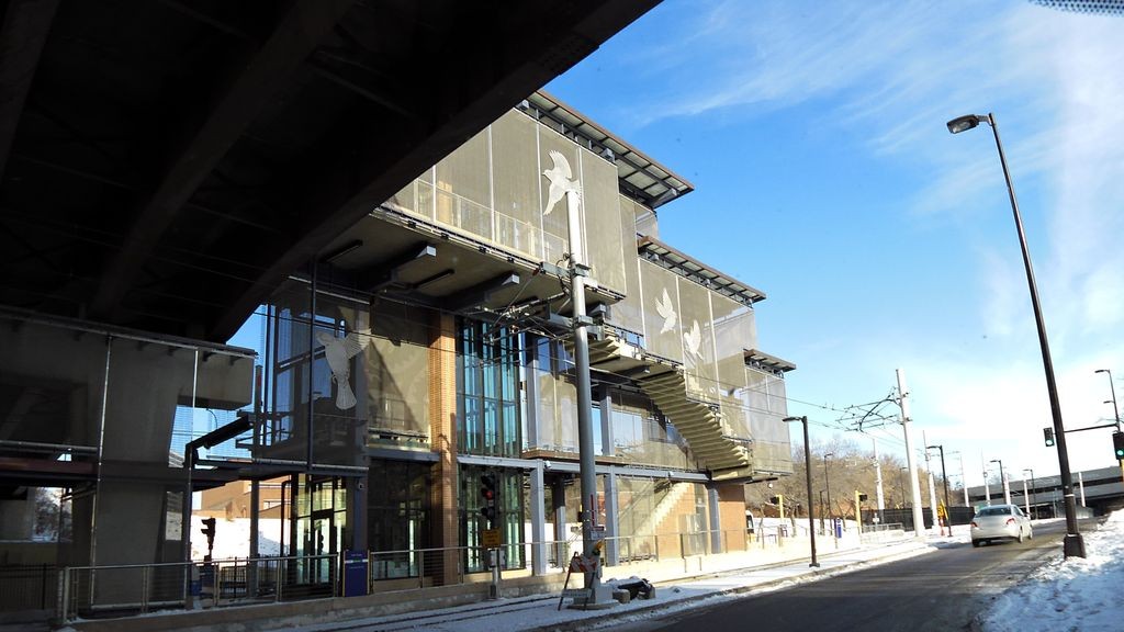 Street-level low light example from Downtown Minneapolis North Loop, cropped to show the local street context.