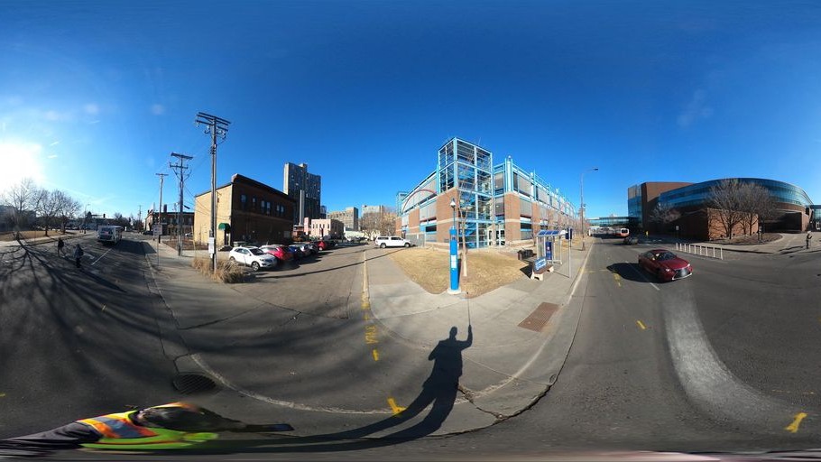 Street-level low light example from Downtown Minneapolis North Loop, cropped to show the local street context.