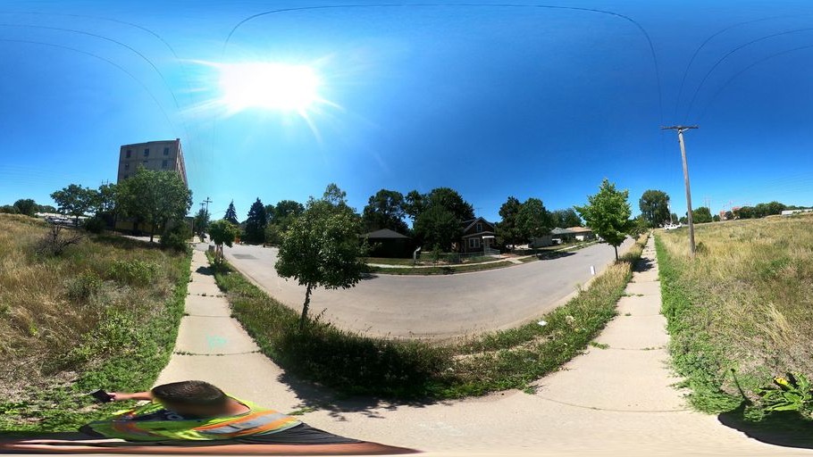 Street-level daytime example from Northeast Minneapolis, cropped to show the local street context.