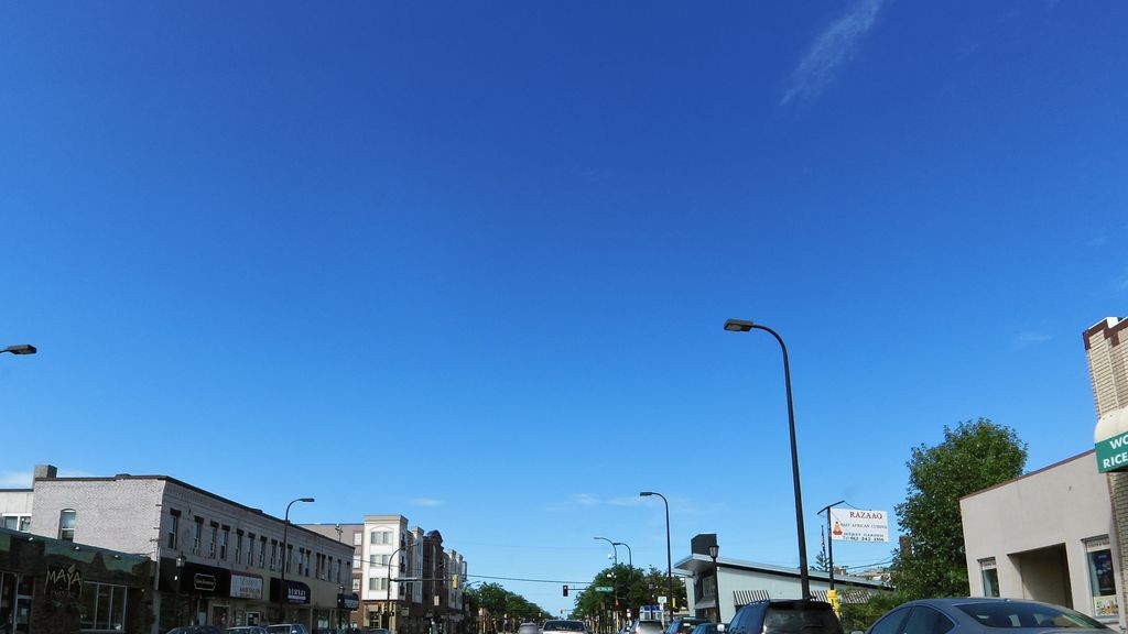 Street-level daytime example from Northeast Minneapolis, cropped to show the local street context.