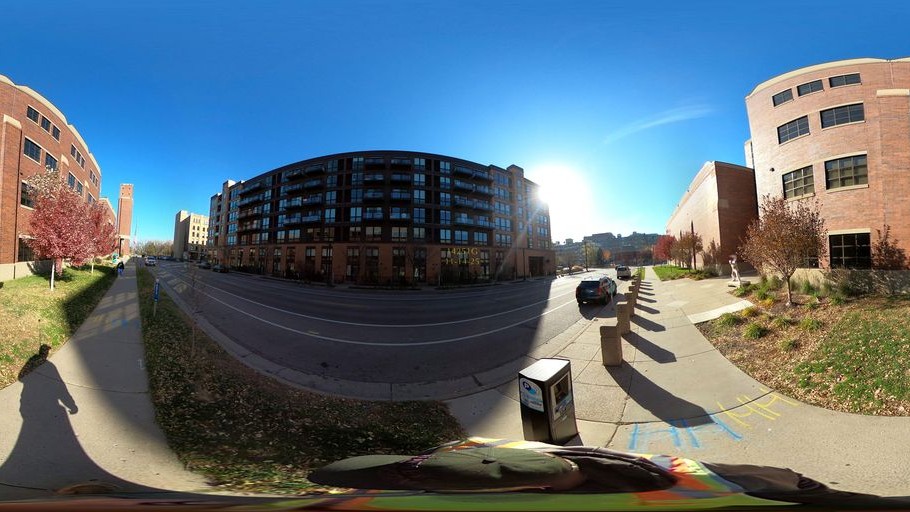 Street-level daytime example from Northeast Minneapolis, cropped to show the local street context.