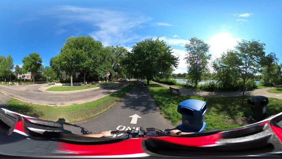 Street-level low light example from Uptown Chain Of Lakes Minneapolis, cropped to show the local street context.